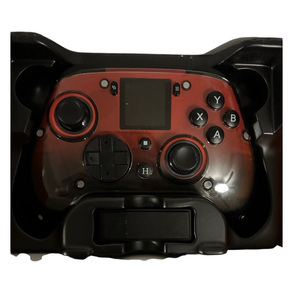 GUSGU G7 Wireless Gaming Controller Hall Effect Interactive Screen Black Red